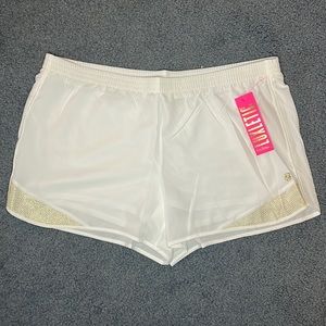 Lilly Pulitzer White Ocean Trail Shorts XL